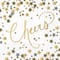JAM Paper Confetti Cheers Cocktail Napkins, 32ct.